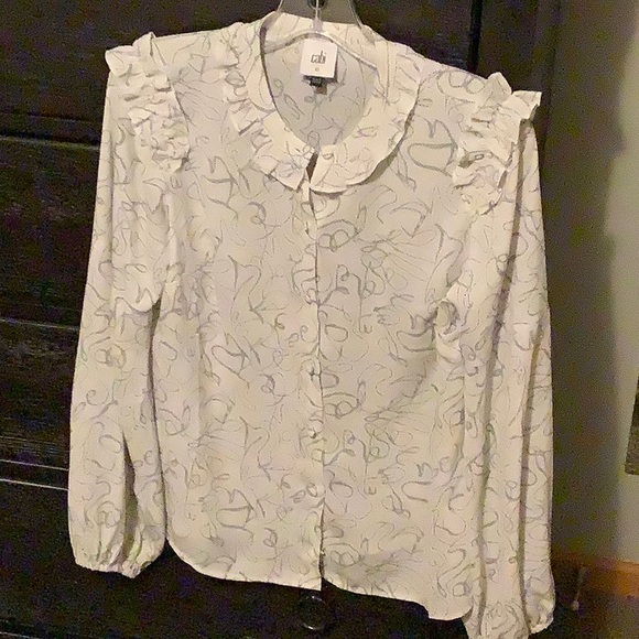 Cabi Ribbon Trim Blouse XS - Picture 2 of 7